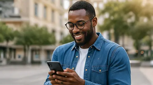 Man Listening To Message
